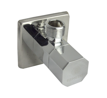 Robinet colțar Ermetiq STYLISH 1/2" cu filet exterior-exterior din alamă cromată