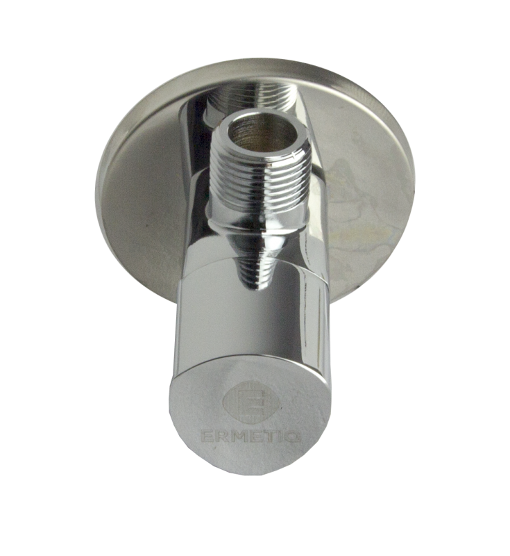Robinet colțar Ermetiq LUXURY 1/2" cu filet exterior-exterior din alamă cromată