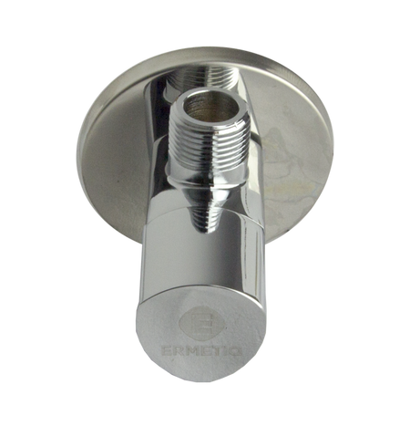 Robinet colțar Ermetiq LUXURY 1/2" x 3/8" din alamă cu finisaj cromat