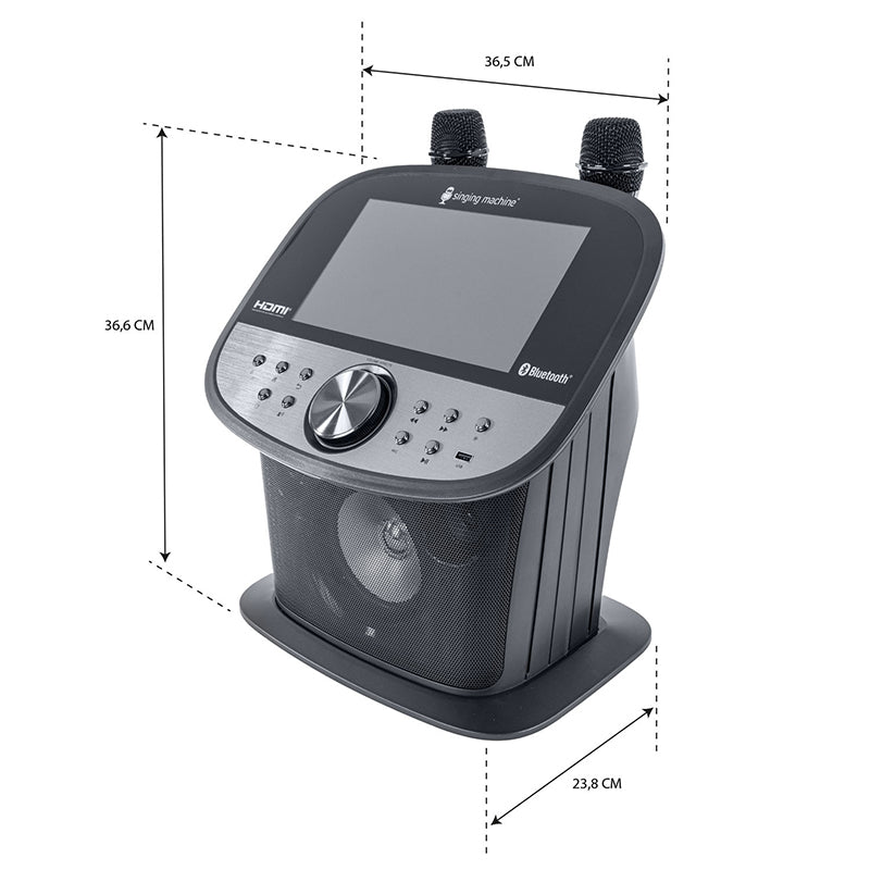 Karaoke machine cu touch screen și 2 microfoane wireless ISM9011