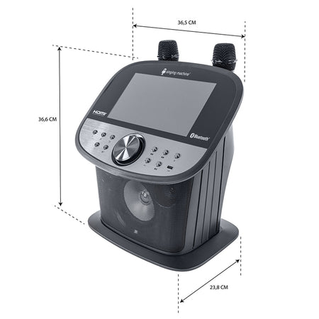 Karaoke machine cu touch screen și 2 microfoane wireless ISM9011