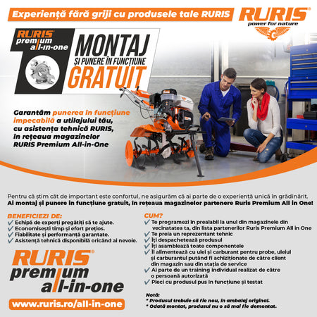 Motopompa Ruris Mp 50 + Furtun Refulare 2`` 20m