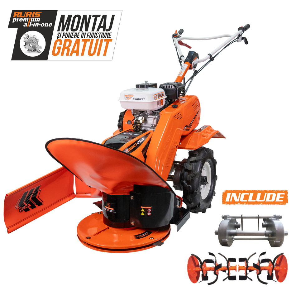 Utilaj Multifunctional Ruris 6500crt+roti Cauciuc 4-8+sist.de Cosit 6500crt 7 CP
