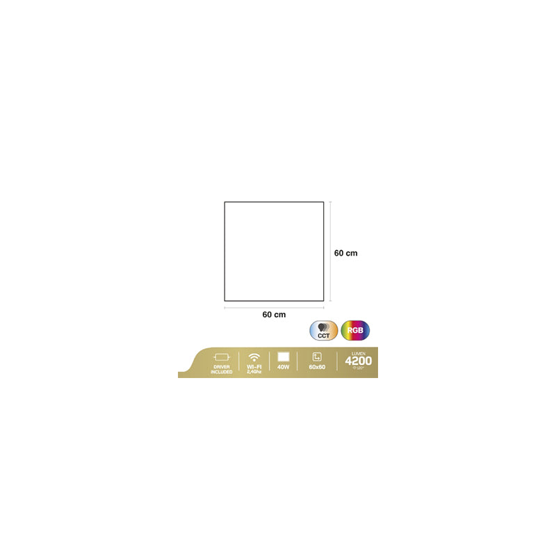 Panou LED RGB CCT smart Wi-Fi cu aplicație HeySmart K-23682200
