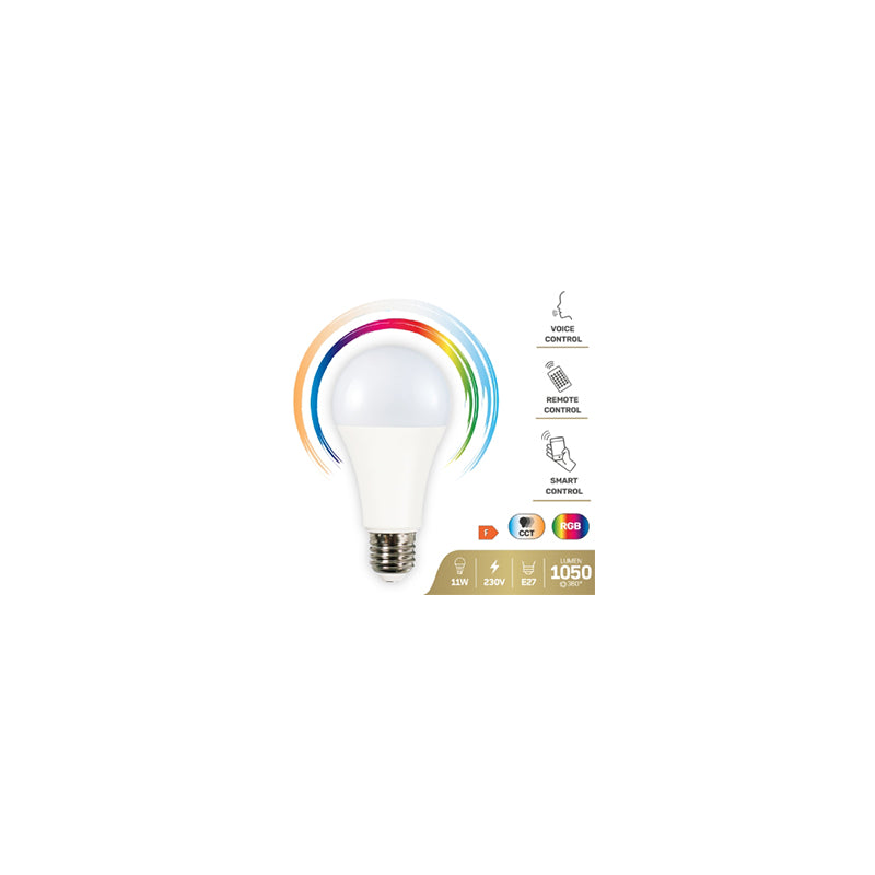 Bec LED E27 A65 RGB CCT smart Wi-Fi 11W K-23683523