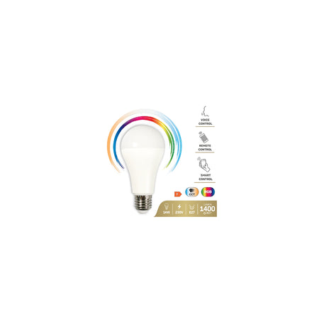 Bec LED E27 A65 RGB CCT Smart Wi-Fi 14W K-23683524
