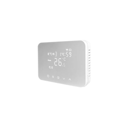 Termostat smart soft touch Wi-Fi cu programare, touch alb, funcții vocale Isnatch K-49683034