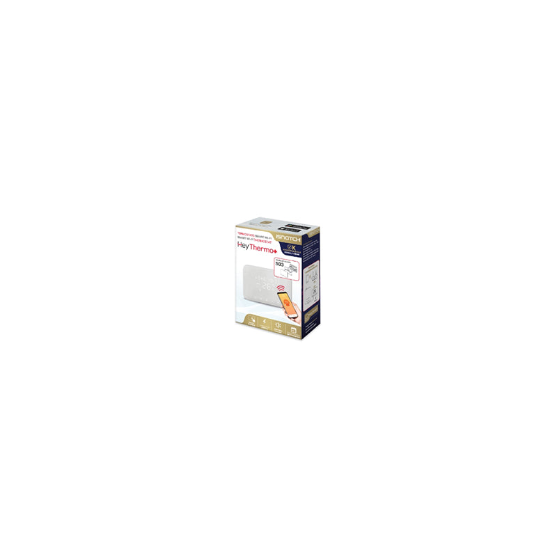 Termostat smart soft touch Wi-Fi cu programare, touch alb, funcții vocale Isnatch K-49683034