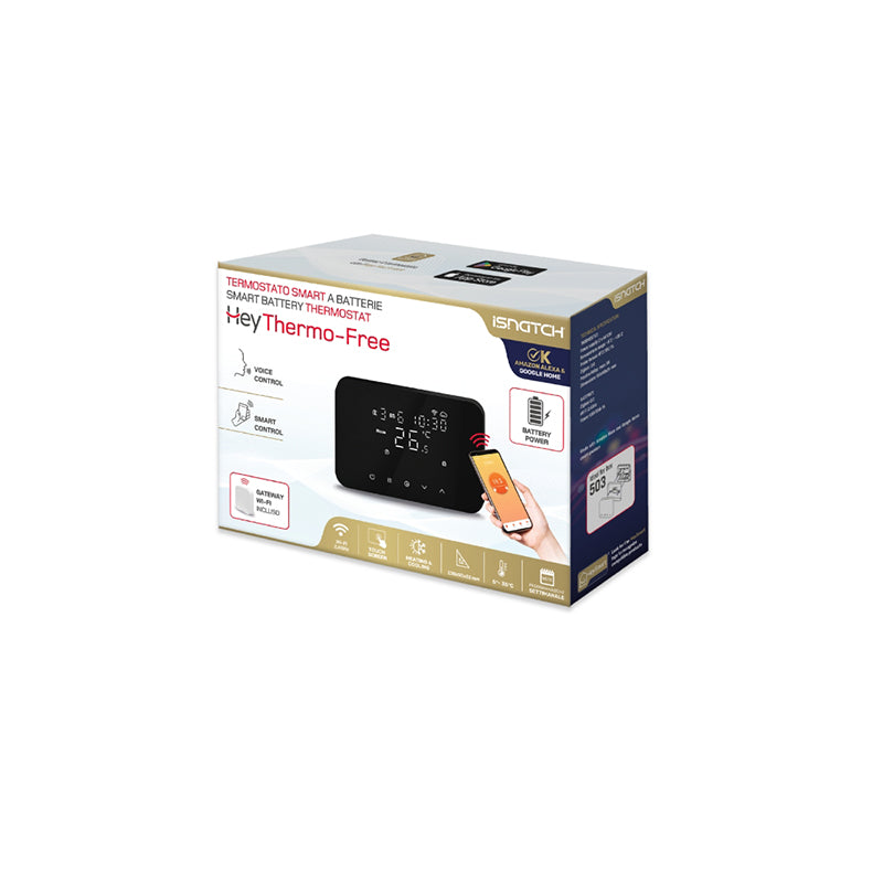 Termostat smart tip Zigbee cu panou soft touch, control vocal Wi-Fi Isnatch K-49683041