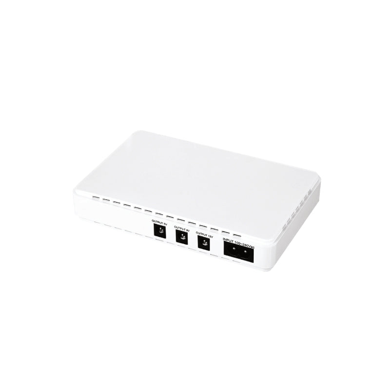 Mini UPS 9V 12V USB, 8800 mAh, autonomie 4h, LED, alb Isnatch K-59631775