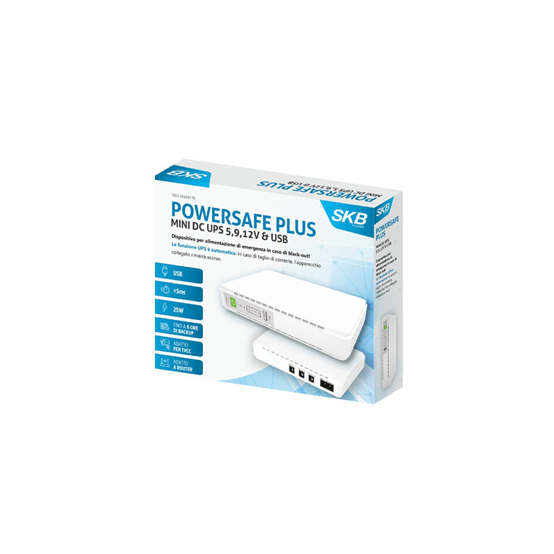 Mini UPS 9V 12V USB, 8800 mAh, autonomie 4h, LED, alb Isnatch K-59631775