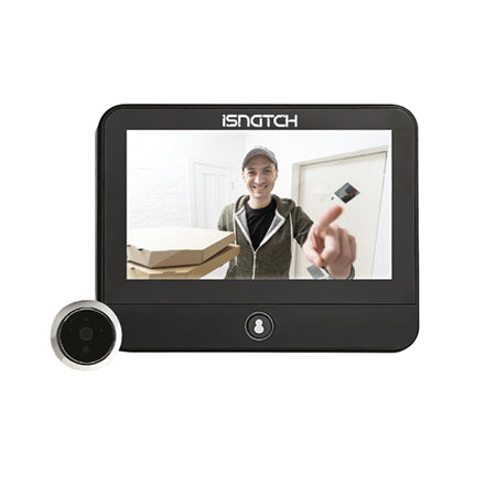 Vizor smart Wi-Fi cu monitor 4.3 inch, rezoluție 2K, detector mișcare și audio bidirecțional Isnatch K-67688470