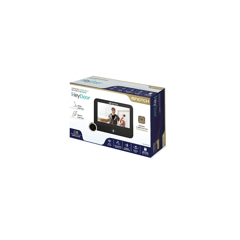Vizor smart Wi-Fi cu monitor 4.3 inch, rezoluție 2K, detector mișcare și audio bidirecțional Isnatch K-67688470