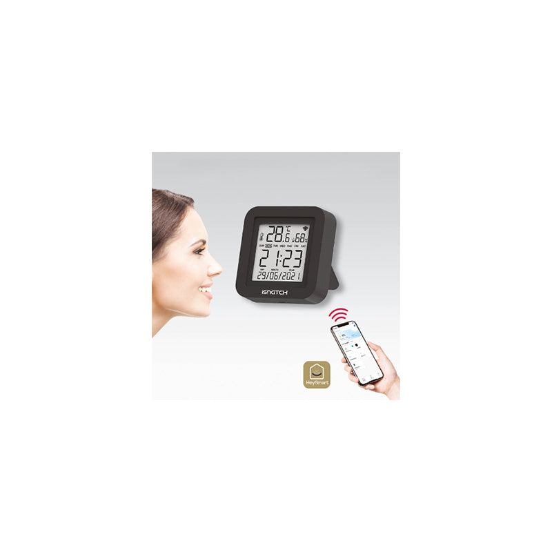 Controller IR smart Wi-Fi cu display, control vocal și temperatură Isnatch K-68681005