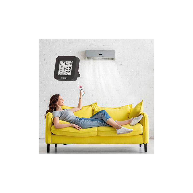 Controller IR smart Wi-Fi cu display, control vocal și temperatură Isnatch K-68681005