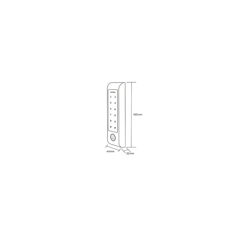 Smart Wi-Fi control acces, RFID, PIN, IP66 exterior, Isnatch K-68681010