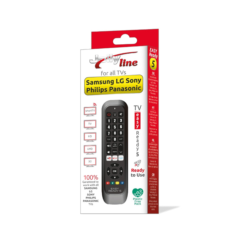 Telecomandă universală compatibilă cu 5 branduri TV fără programare K-JL1713-EASY
