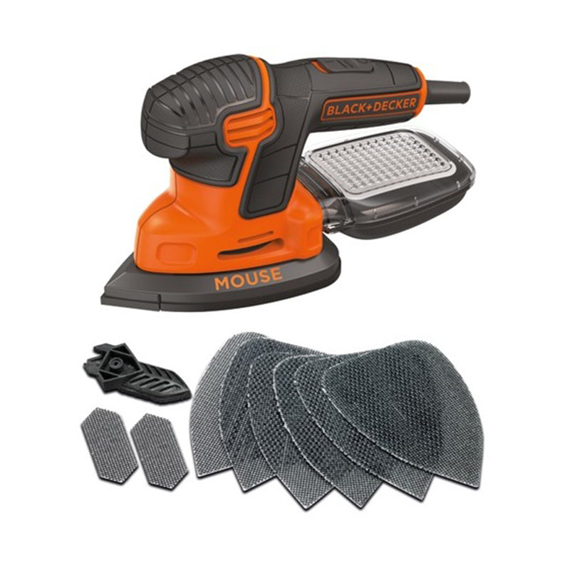 Șlefuitor delta cu excentric 120 W, 135/95 mm, mini-talpă, B&D KA2000