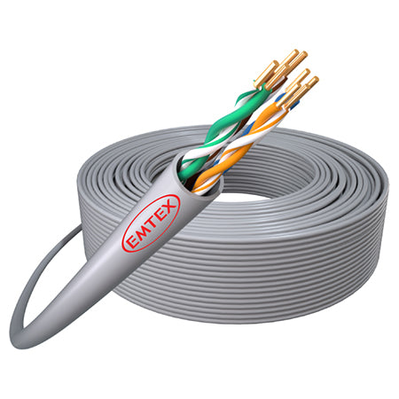 Cablu UTP Cat5e cupru 24AWG 305 m Emtex KAB-EMT13