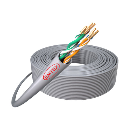 Cablu UTP Cat5e cupru 24AWG 305 m Emtex KAB-EMT13