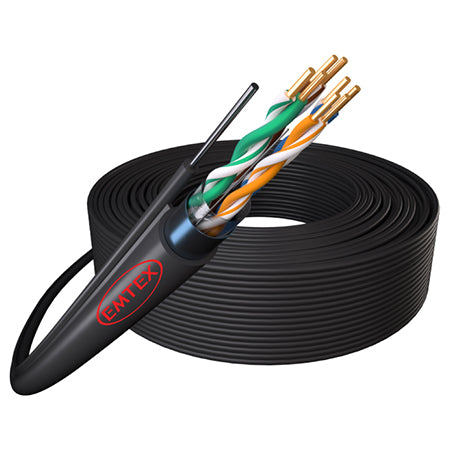 Cablu FTP Cat5E cu sufa, cupru, 305 m, 24AWG Emtex KAB-EMT15