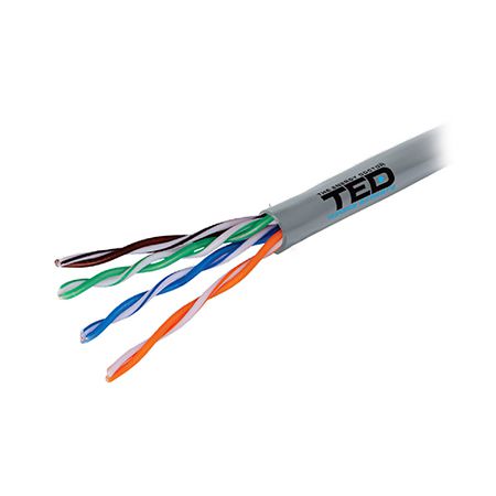 Cablu UTP CAT 5 CCA 0.5 mm rola 305 m Ted Electric KAB-TED3