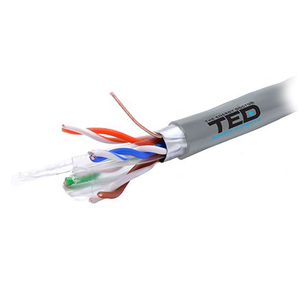 Cablu FTP Cat 6, cupru 0.52 mm, 305 m, Ted Electric KAB-TED6