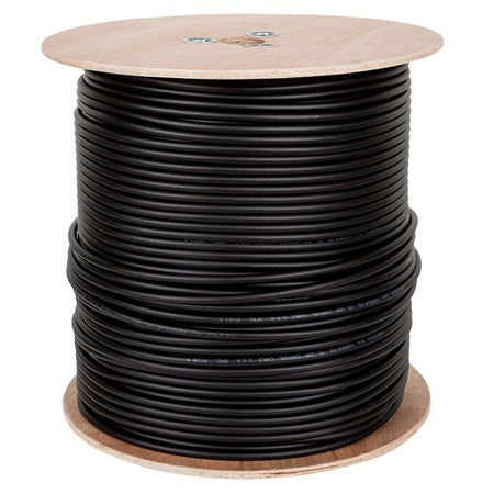 Cablu coaxial F690BV+gel negru, tambur 305 m, 75 Ω, Cabletech KAB0020