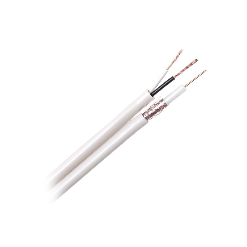 Cablu coaxial RG59 + 2×0,35 mm, rola 100 m, Cabletech KAB0027