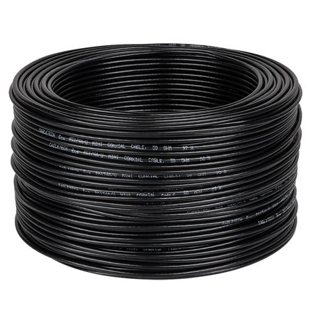 Cablu coaxial RG174, impedanță 50 Ohm, negru, 100 m, Cabletech KAB0031