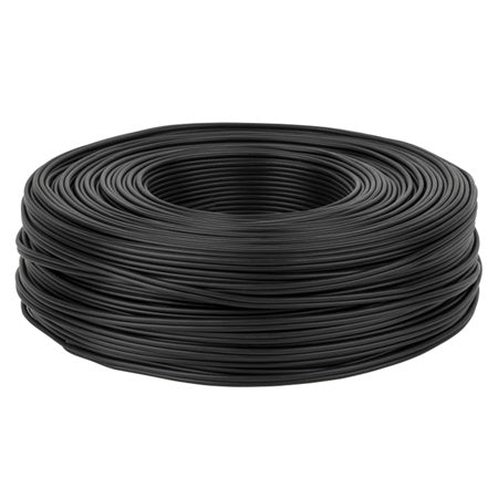 Cablu 2 fire negru HQ rolă 100 m KAB0200-1
