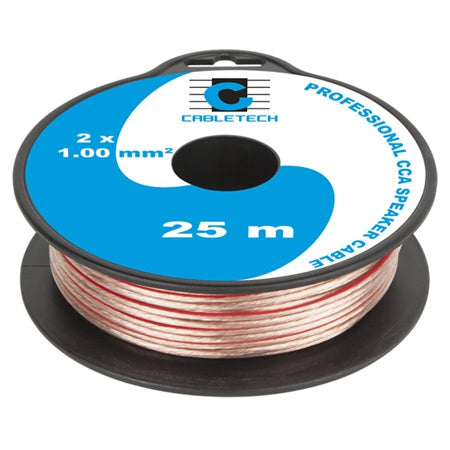 Cablu difuzor CCA 2 × 1 mm transparent 25 m KAB0396