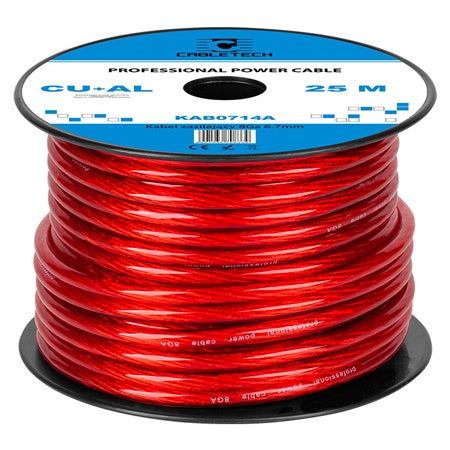 Cablu putere aluminiu cupru 8.31 mm², 25 m, roșu Cabletech KAB0714A