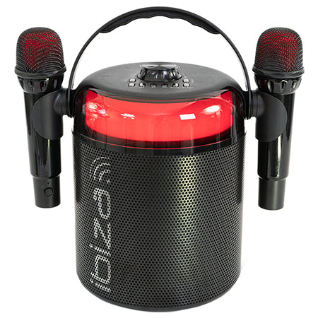 Boxă karaoke cu 2 microfoane wireless Bluetooth, USB, AUX Ibiza Sound
