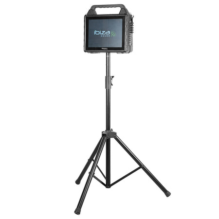 Set portabil karaoke cu ecran 14.1", 2 microfoane wireless, Bluetooth, Ibiza Sound KARAVISION