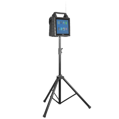Set portabil karaoke cu ecran 14.1", 2 microfoane wireless, Bluetooth, Ibiza Sound KARAVISION