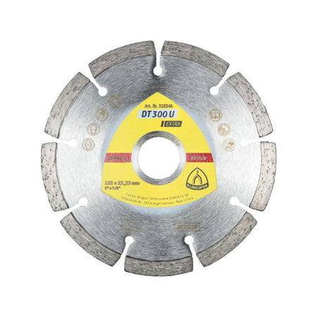 Disc diamantat segmentat KLINGSPOR DT300U pentru materiale de construcții orificiu 22,2 mm