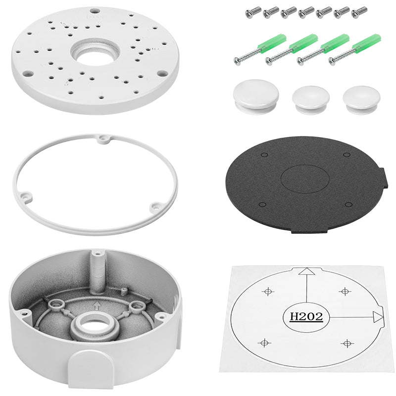 Cutie de joncțiune pentru camere dom și bullet din aluminiu IP66 Kruger Matz KM-PPA100
