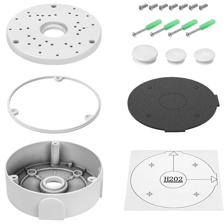 Cutie de joncțiune pentru camere dom și bullet din aluminiu IP66 Kruger Matz KM-PPA100