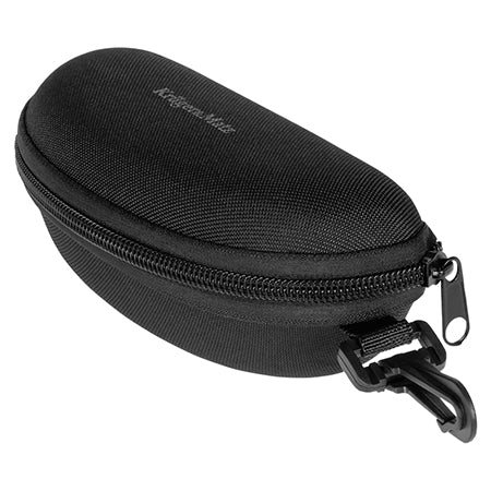 Etui ochelari de soare cu fermoar și carabinieră, 166 × 75 × 65 mm, negru Kruger Matz KM00033