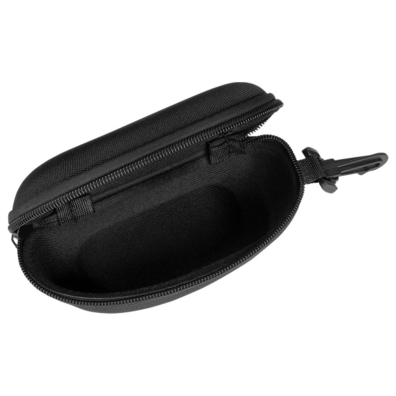 Etui ochelari de soare cu fermoar și carabinieră, 166 × 75 × 65 mm, negru Kruger Matz KM00033