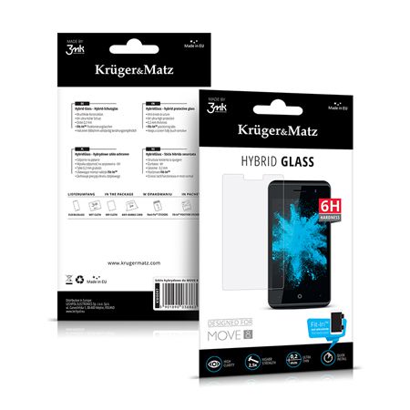 Folie sticlă pentru Move 8, duritate 6H, grosime 0.2 mm Kruger Matz KM0097