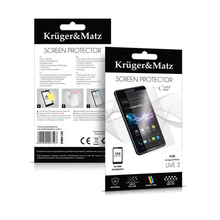 Folie protecție HQ pentru Live 2, compatibilă Kruger Matz KM0140