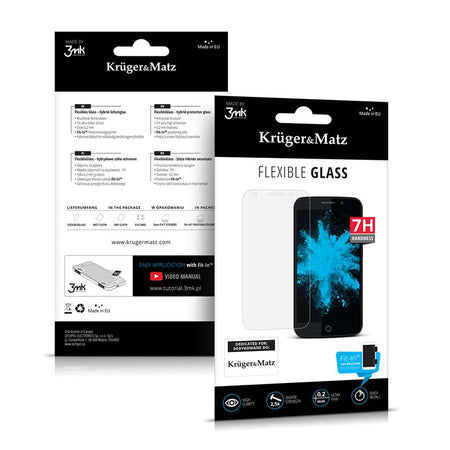 Folie sticlă Flow 4+ pentru smartphone Kruger Matz 0.2 mm, 7H Kruger Matz KM0219