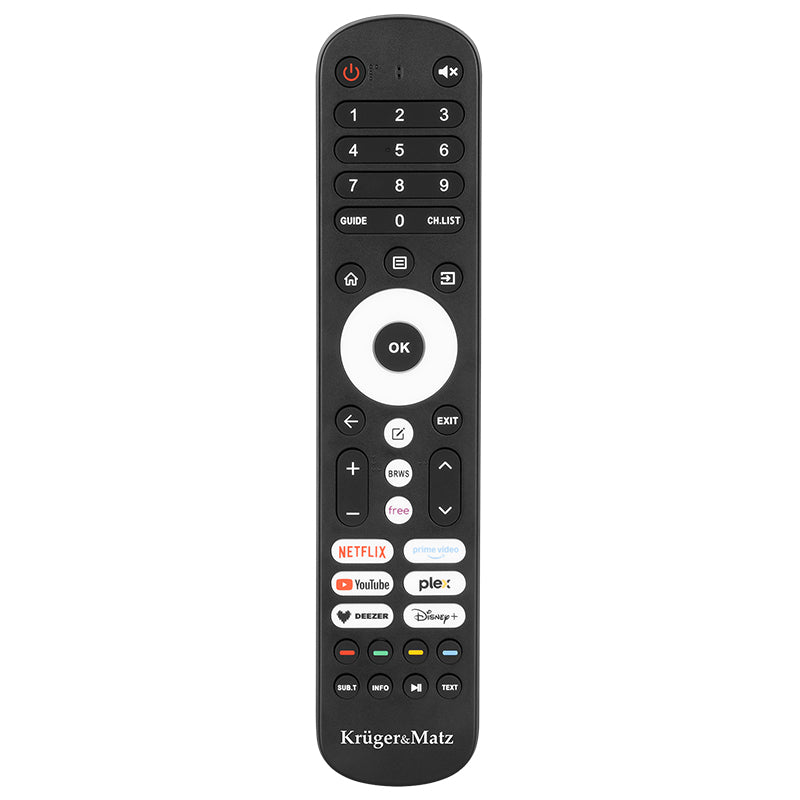 Televizor LED HD Smart VIDAA de 61 cm cu Wi-Fi și tuner DVB-T2/S2 Kruger Matz KM0224-V3