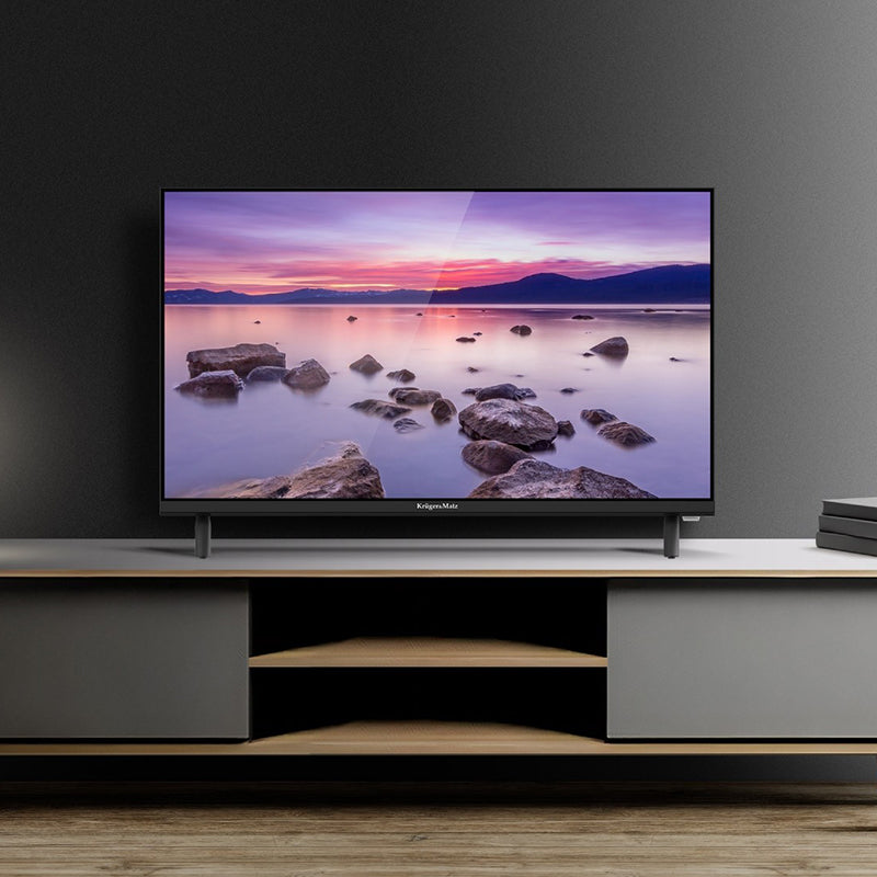 Televizor LED HD Smart VIDAA de 61 cm cu Wi-Fi și tuner DVB-T2/S2 Kruger Matz KM0224-V3