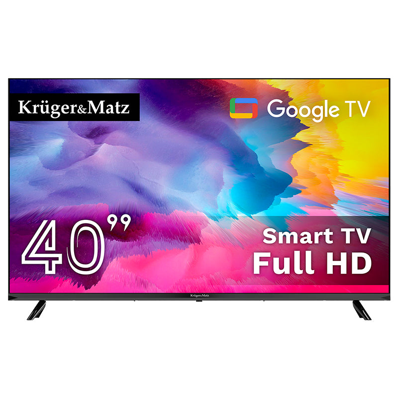 Televizor Smart Google TV cu ecran Full HD de 101 cm, 40 inch Kruger Matz KM0240FHD-G