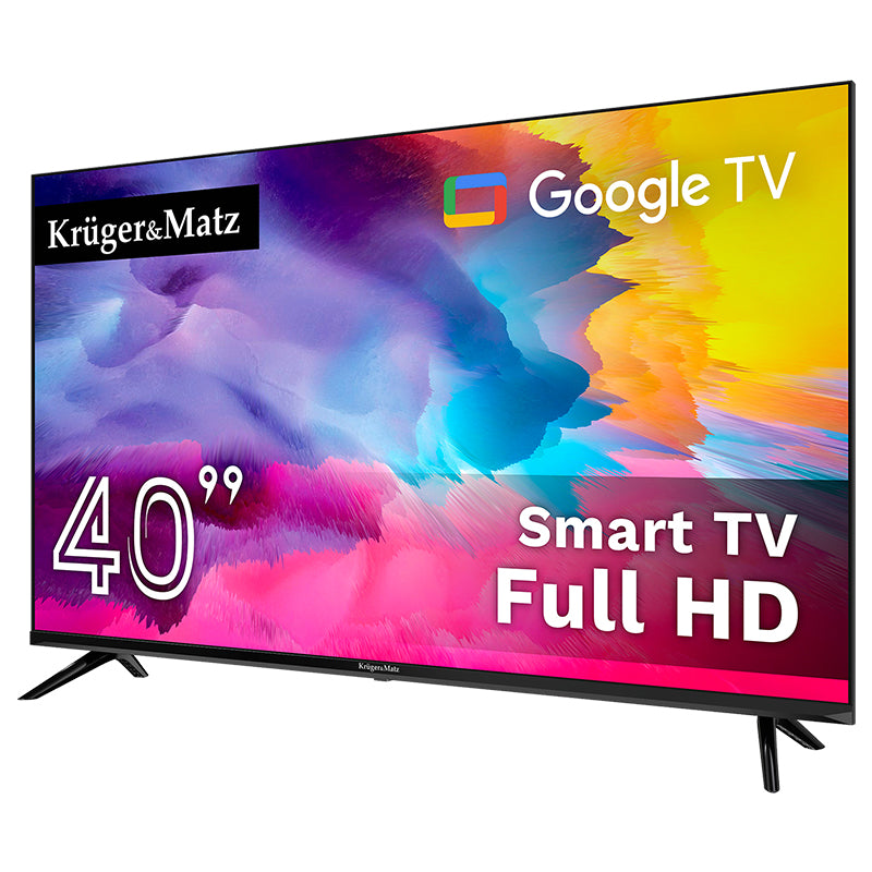 Televizor Smart Google TV cu ecran Full HD de 101 cm, 40 inch Kruger Matz KM0240FHD-G