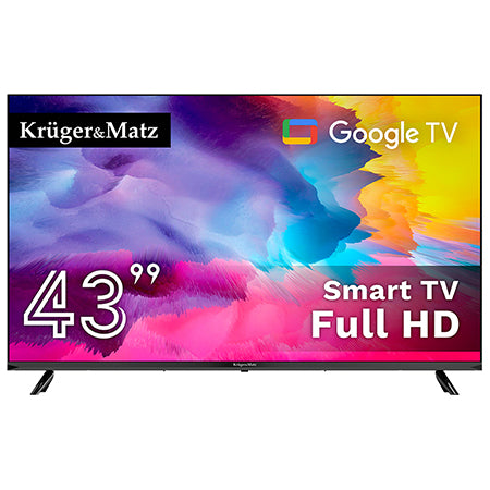 Televizor Smart Google TV Full HD de 43 inch (108 cm) Kruger Matz KM0243FHD-G