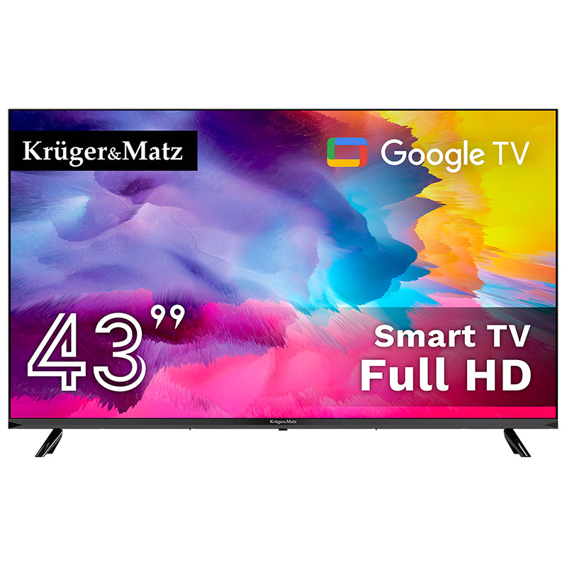 Televizor Smart Google TV Full HD de 43 inch (108 cm) Kruger Matz KM0243FHD-G